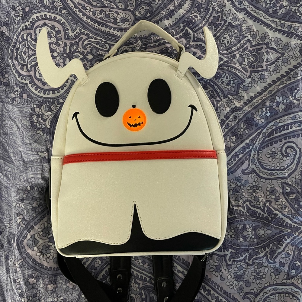 Loungefly Disney Nightmare Before Christmas Zero Mini Backpack LightUp NWOT